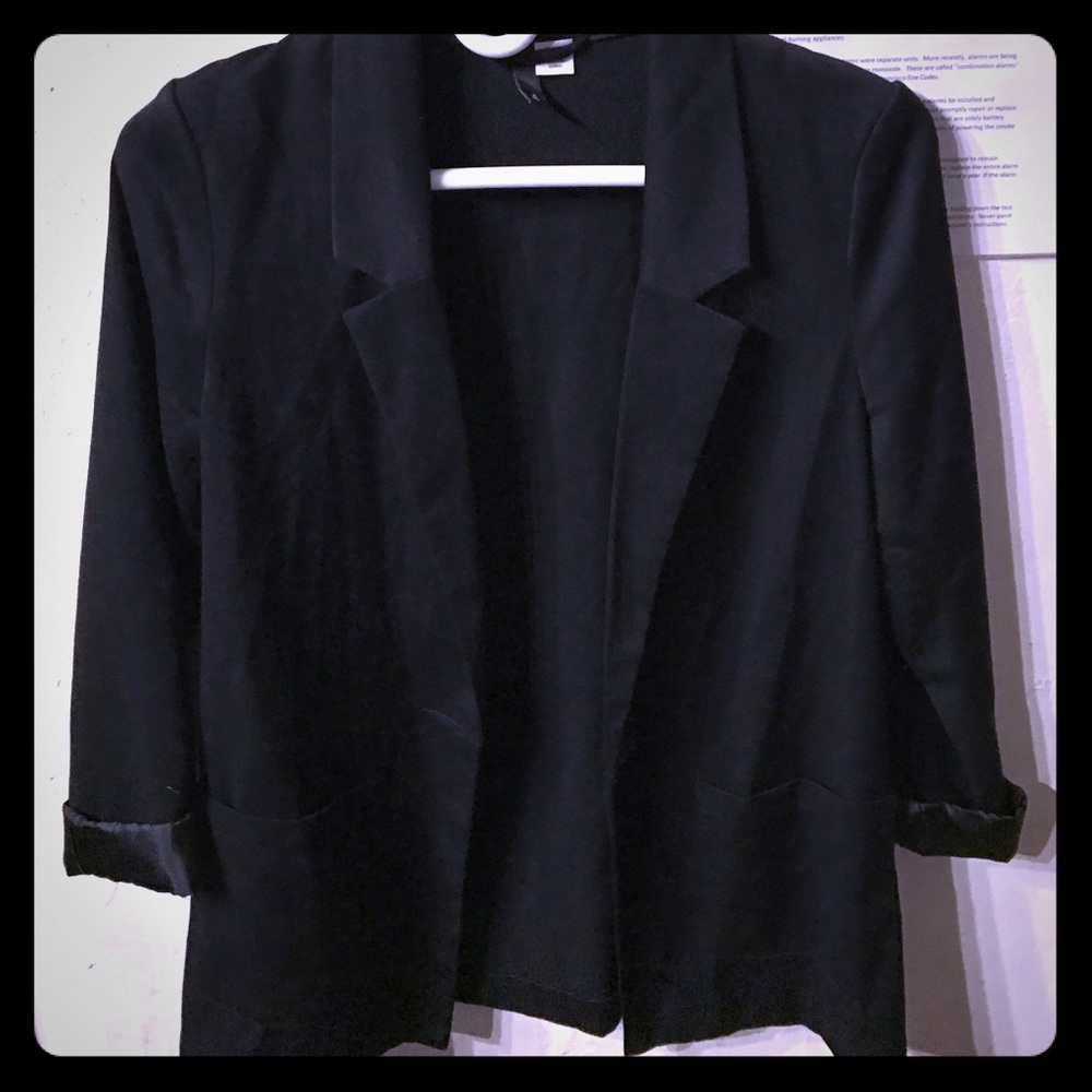 H&M black blazer size 4