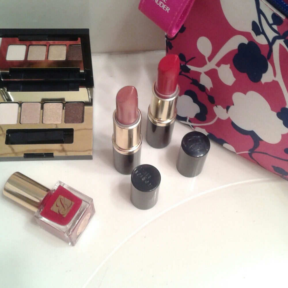 Estee Lauder Lipsticks, Eye shadow, Nail Polish