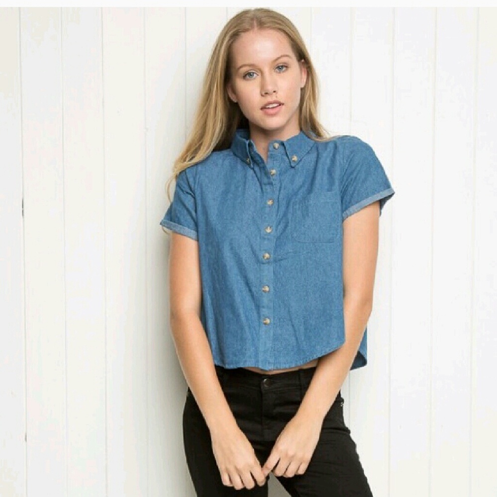 Brandy Melville Jean Crop Top