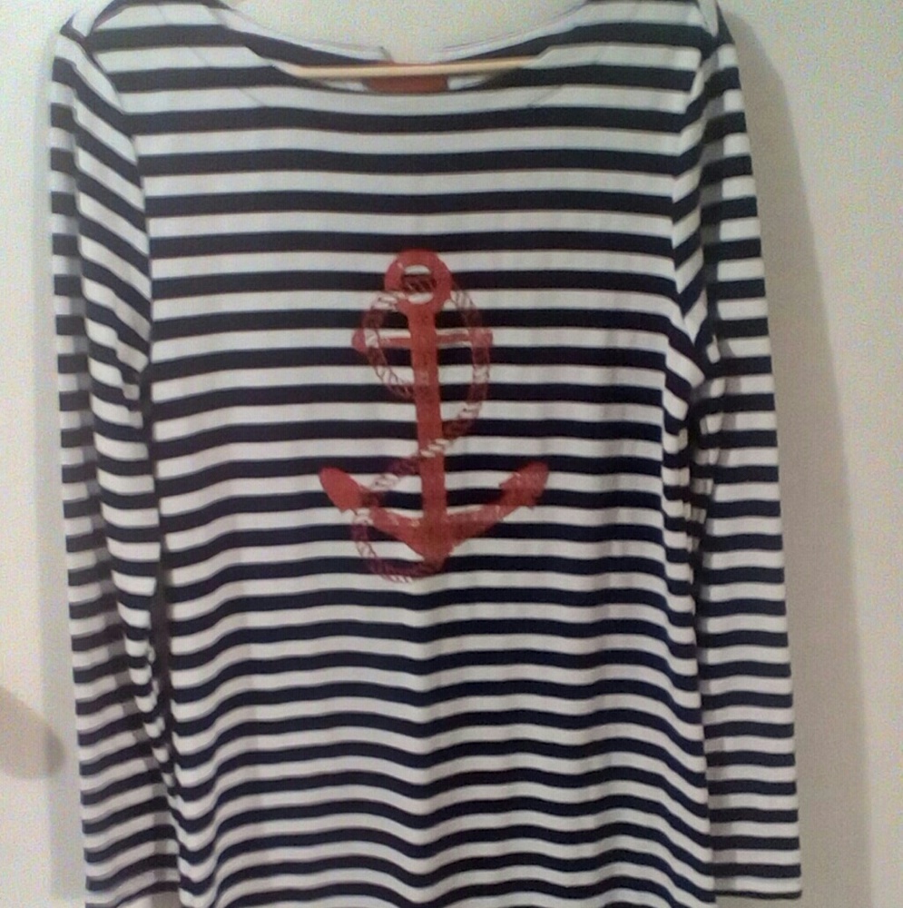 Striped Dress with Anchor