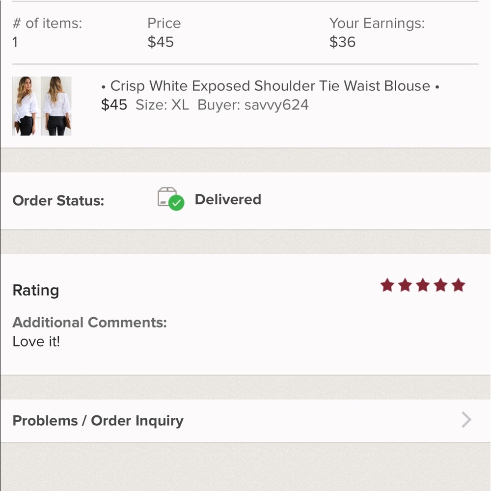 ⭐️Crisp White Tie Waist Blouse 🌟 - Picture 6 of 6