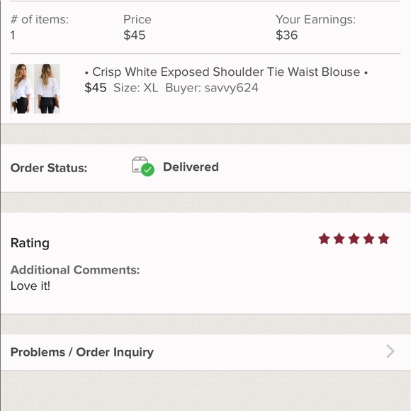 ⭐️Crisp White Tie Waist Blouse 🌟 - Picture 6 of 6