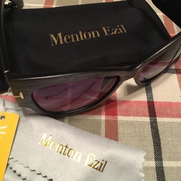 Menton ezil wood grained sunglasses NWT main image 4