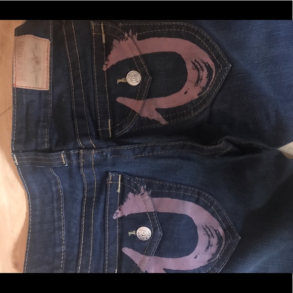 TRUE RELIGION dark denim straight jeans - Picture 2 of 8