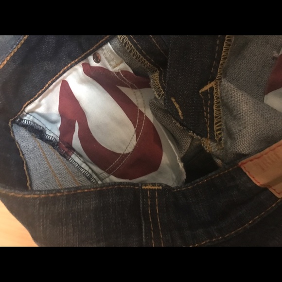 TRUE RELIGION dark denim straight jeans - Picture 7 of 8