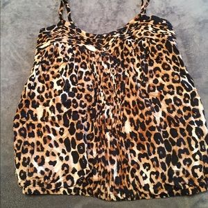 Express tank top, animal print, size XS