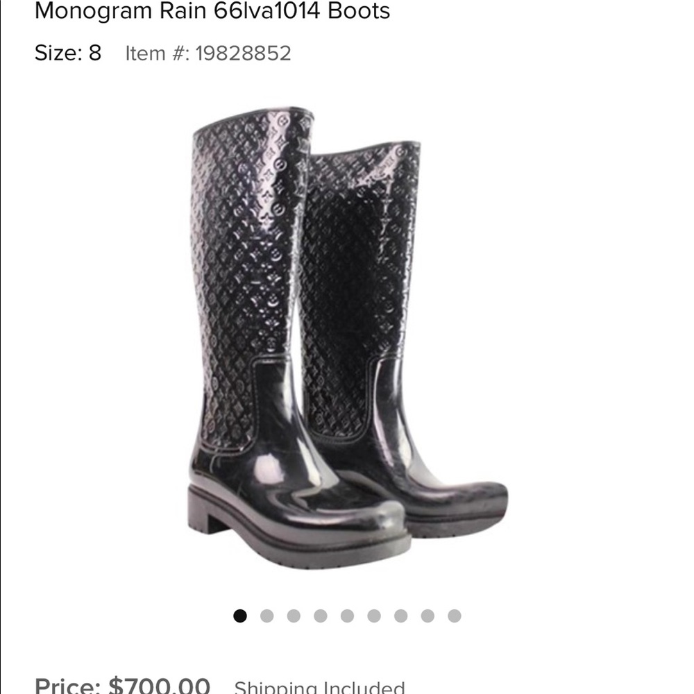 Authentic Louis Vuitton Rain boots - Picture 2 of 4