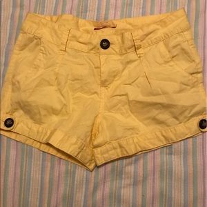 Yellow shorts