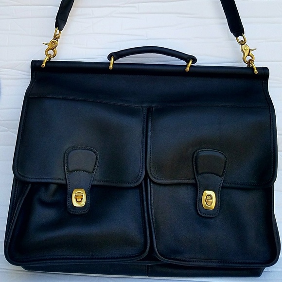 COACH American Examiner Professor Leather Briefcac - Picture 2 of 5