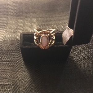 Vintage Sarah Coventry Opal Filigree sz 7