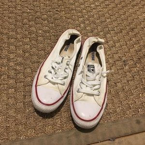 Converse slip ons - white - size 8