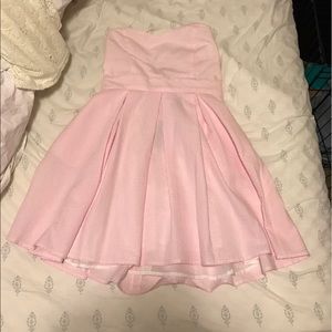 Lauren James pink seersucker dress