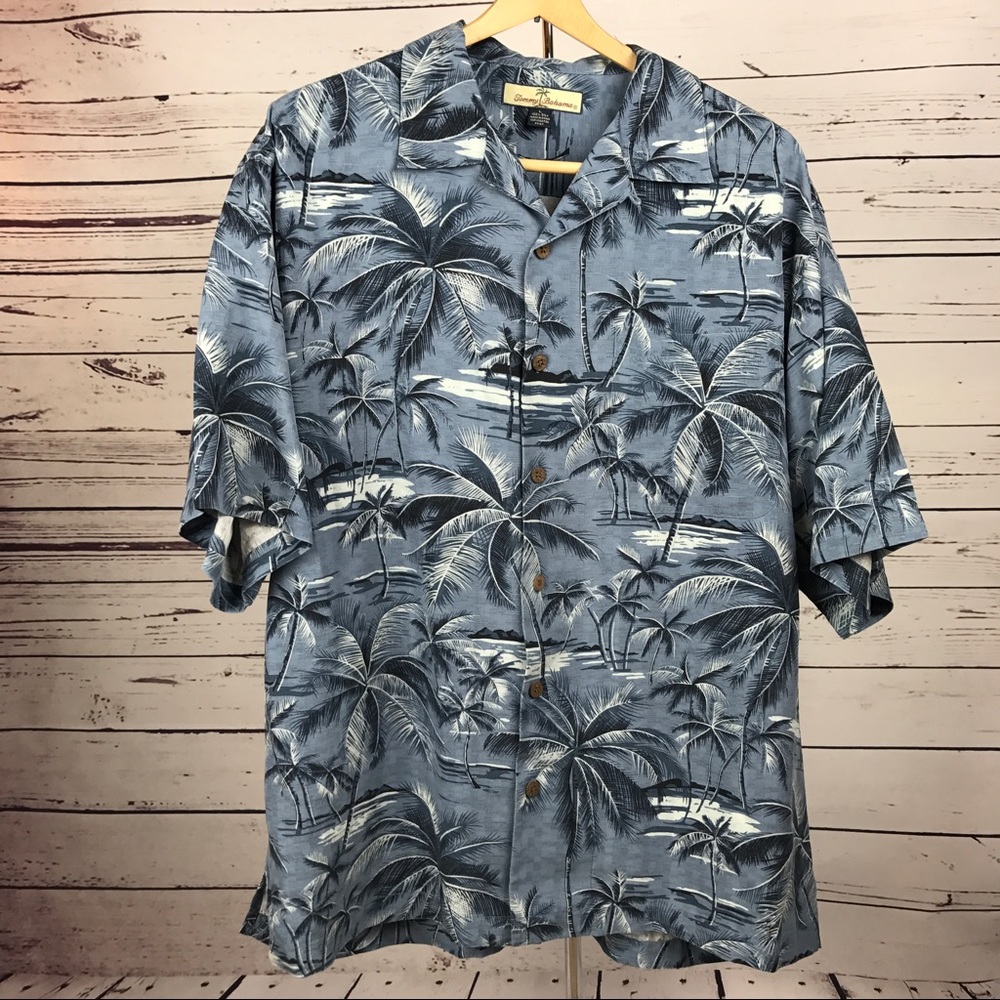 Tommy Bahama men's silk shirt LG