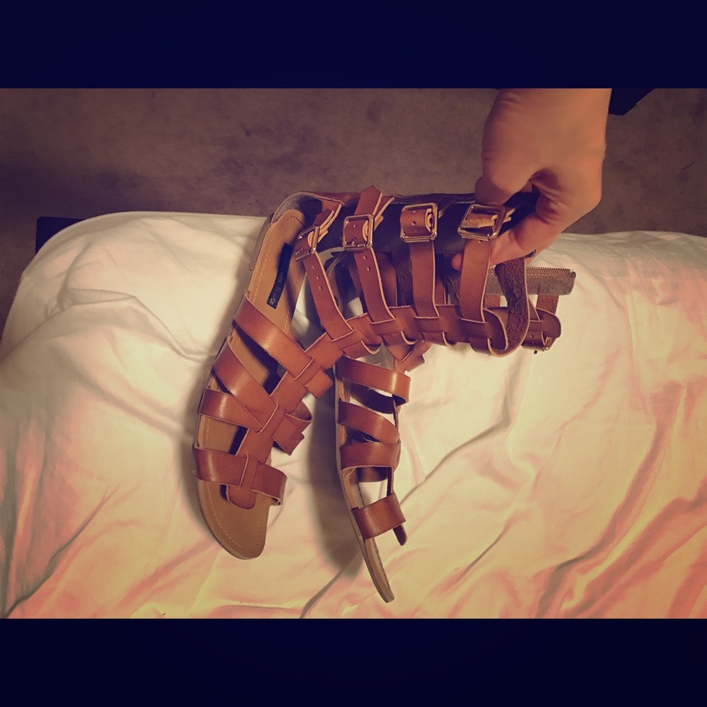 Gladiator sandals from buckle