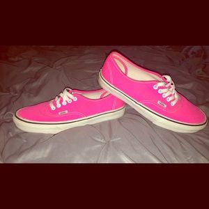 Pink Vans: Women size 10 Men size 8.5