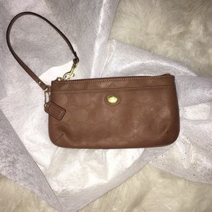 Leather coach wallet