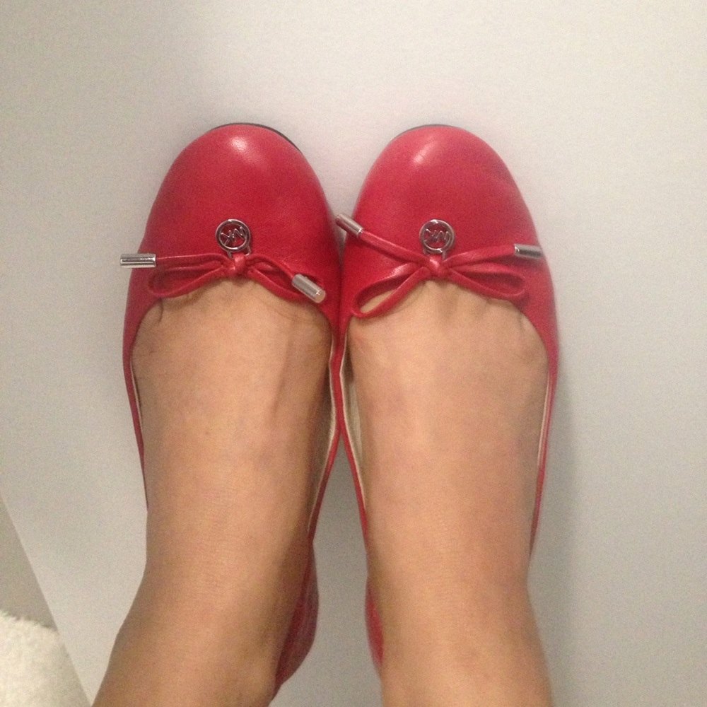 Michael Kors Red ballet flats