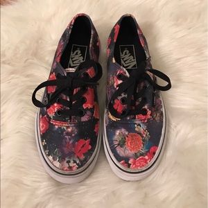 Floral Print Vans