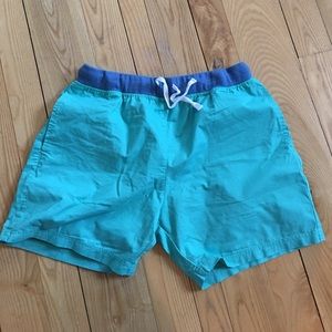 Teal Chubbies shorts with a sweatband top