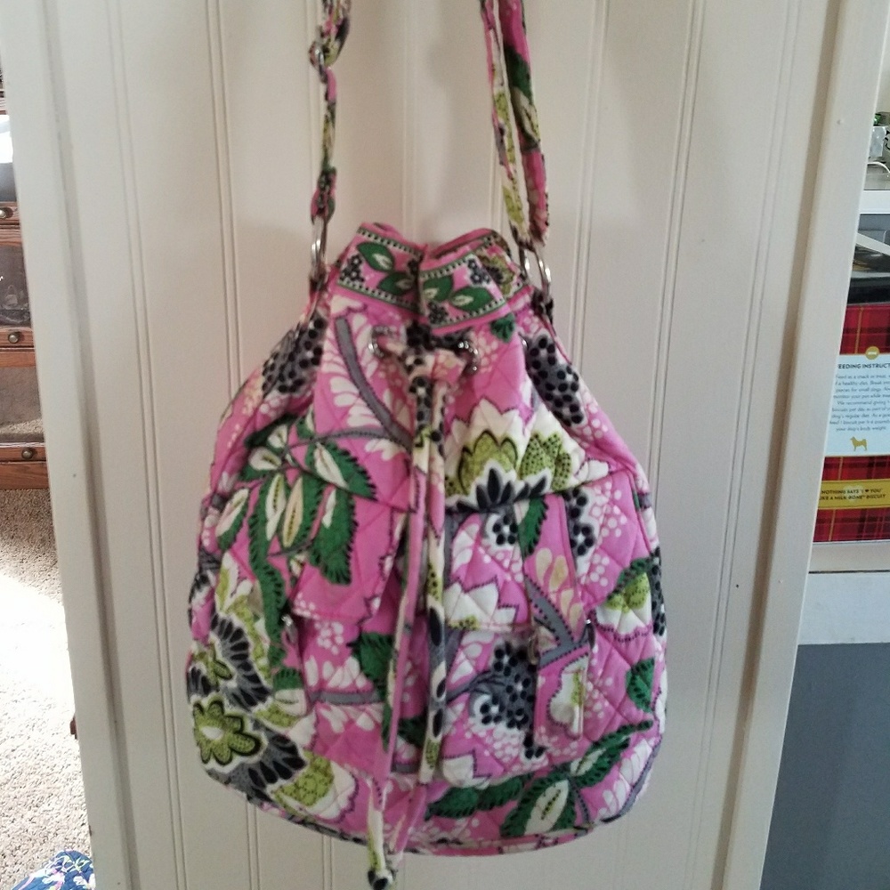 Vera Bradley Bucket Crossbody Priscialla Pink