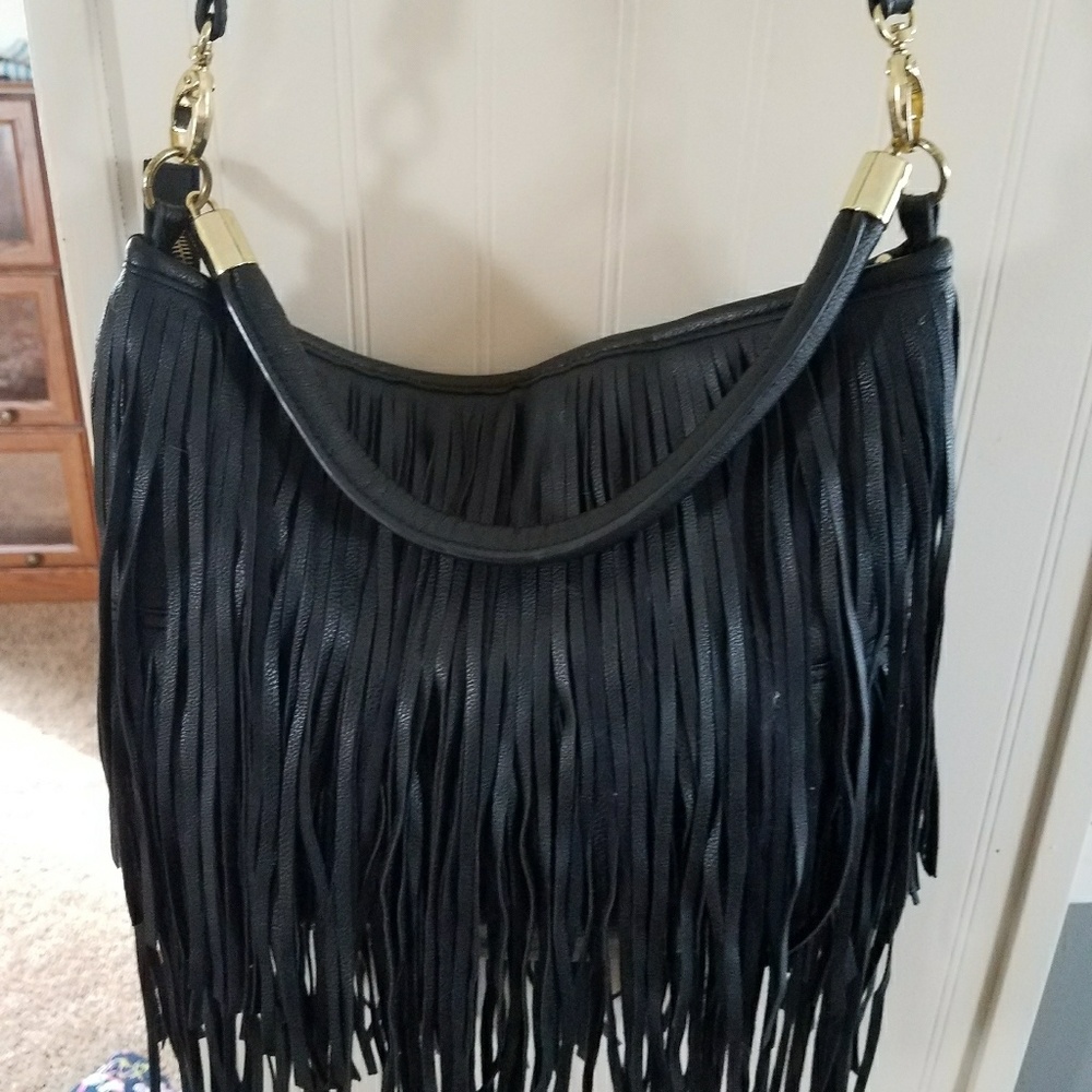 H&M Fringe Slouch Purse