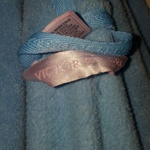 Victorias secret sky blue robe medium large