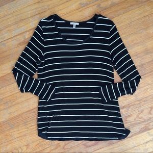 Anthropologie Striped Swing Tee (XS)