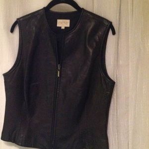 Ladies Leather Vest