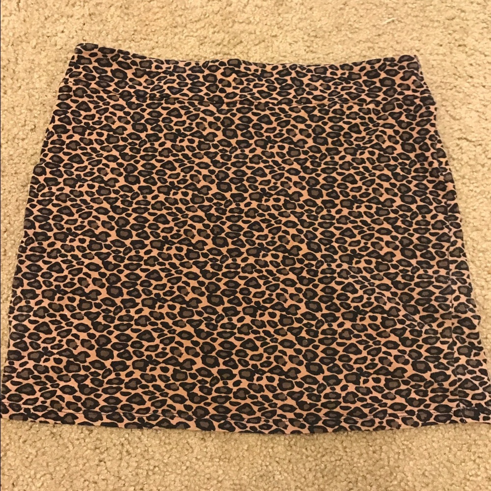 Leopard print Bodycon mini skirt
