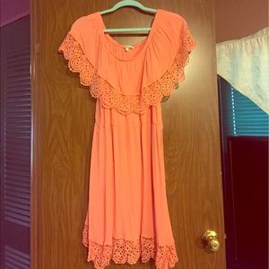 Coral dress