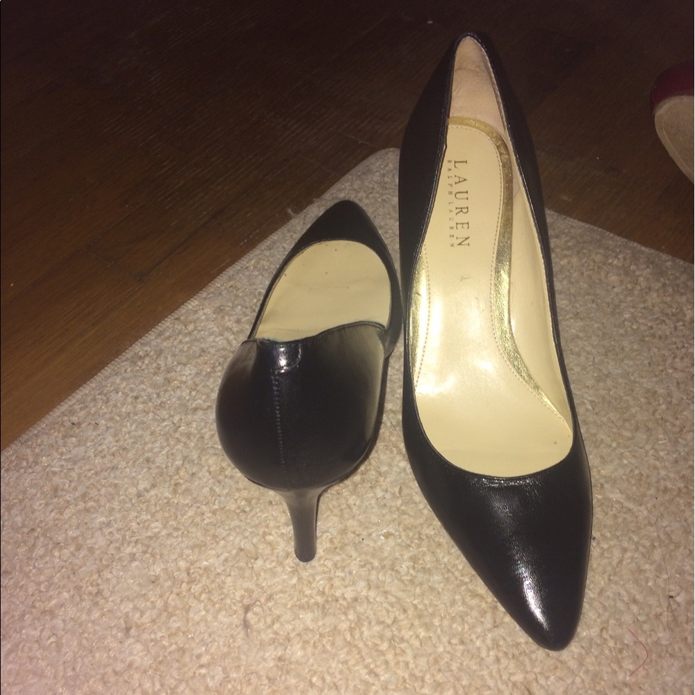 Ralph Lauren black heels