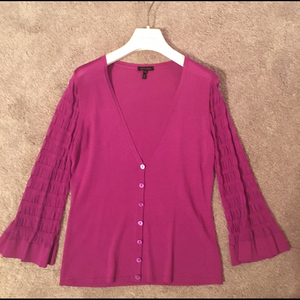 ✔️SOLD✔️Vintage Escada Purplish 💜💗 Cardigan