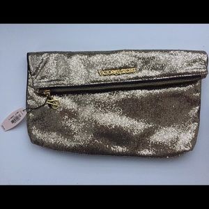 NWT Victoria's Secret gold sequined bag.