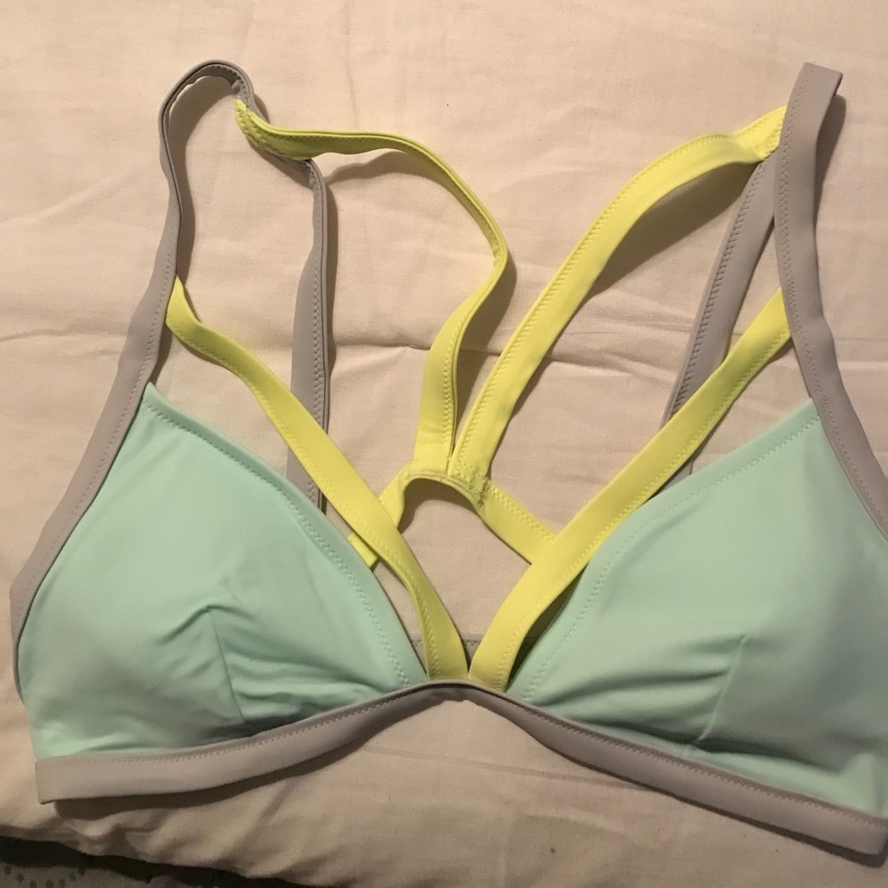 Cross front bikini top