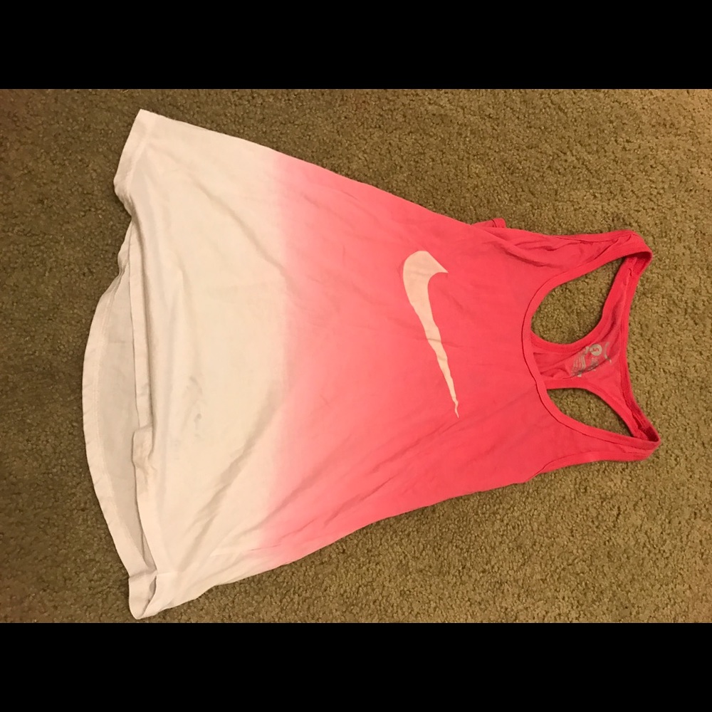 Pink Ombré Nike Running Tank
