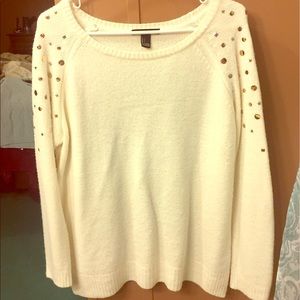 Sweater with gold accents