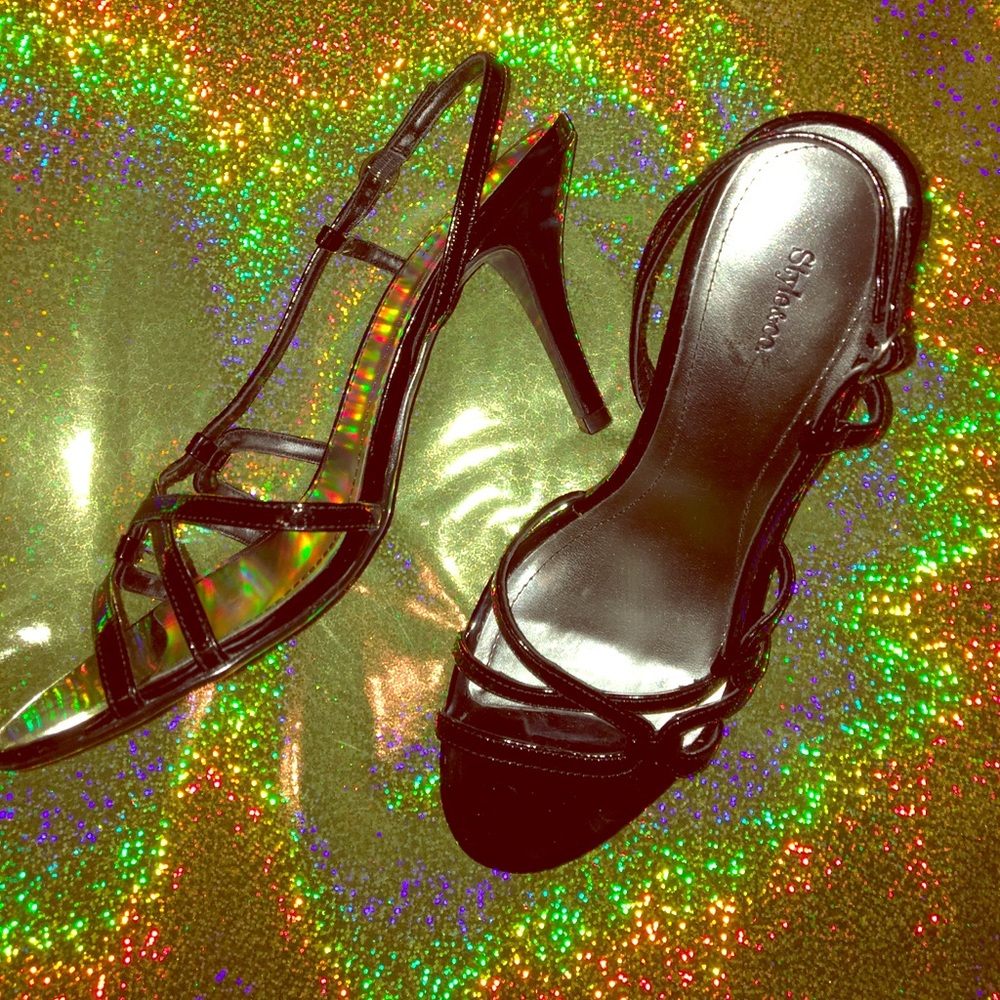 Black Heeled Sandals