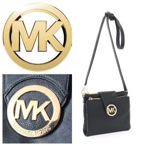 Michael Kors Fulton Crossbody Messenger Bag Black
