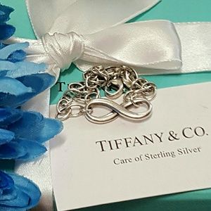 TIFFANY & CO. Silver Infinity Link Bracelet 7in
