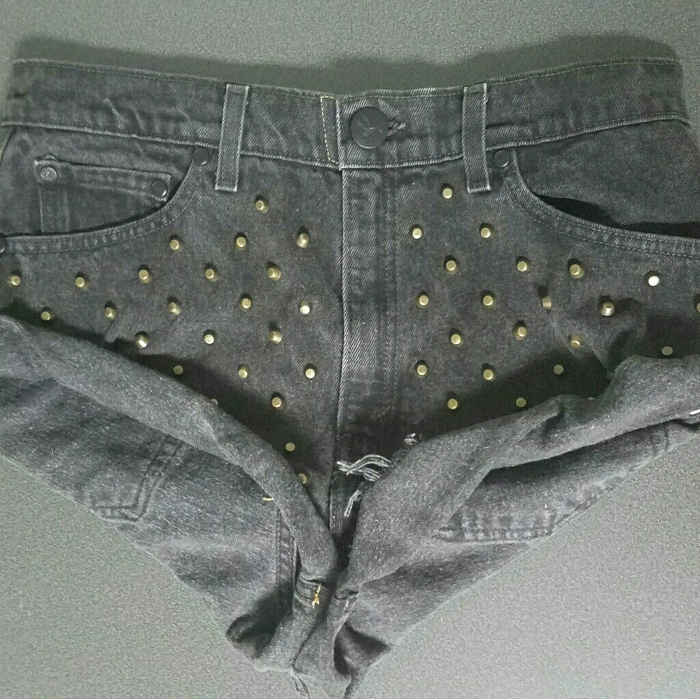 One Teaspoon Studded Vintage Bandits Shorts