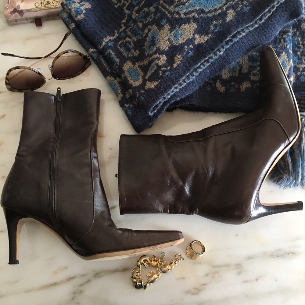 Cole Haan Low Calf Brown Boots