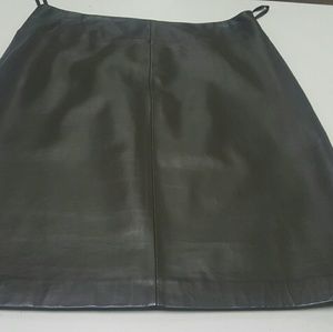 Leather skirt