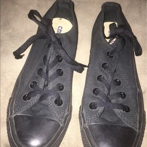 Unisex converse all black