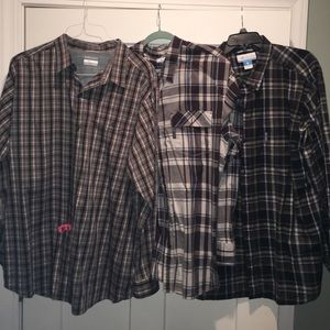 3 men's columbia Button downs