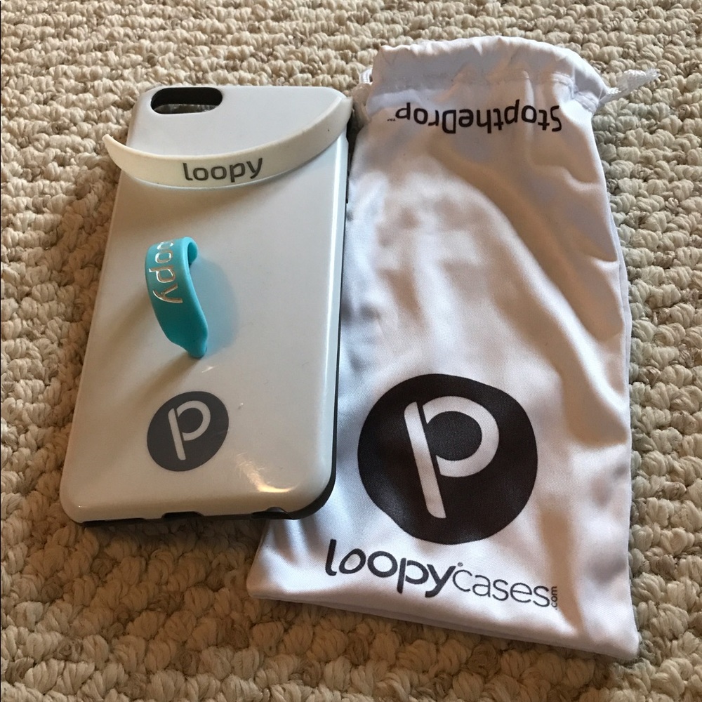 Iphone 6plus Loopy Case with bag and 2 loops.