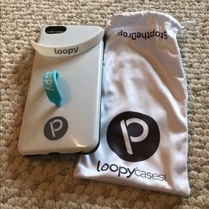 Iphone 6plus Loopy Case with bag and 2 loops.