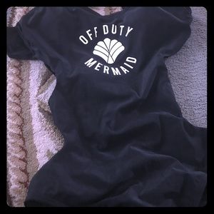 Off Duty Mermaid Black Onepiece