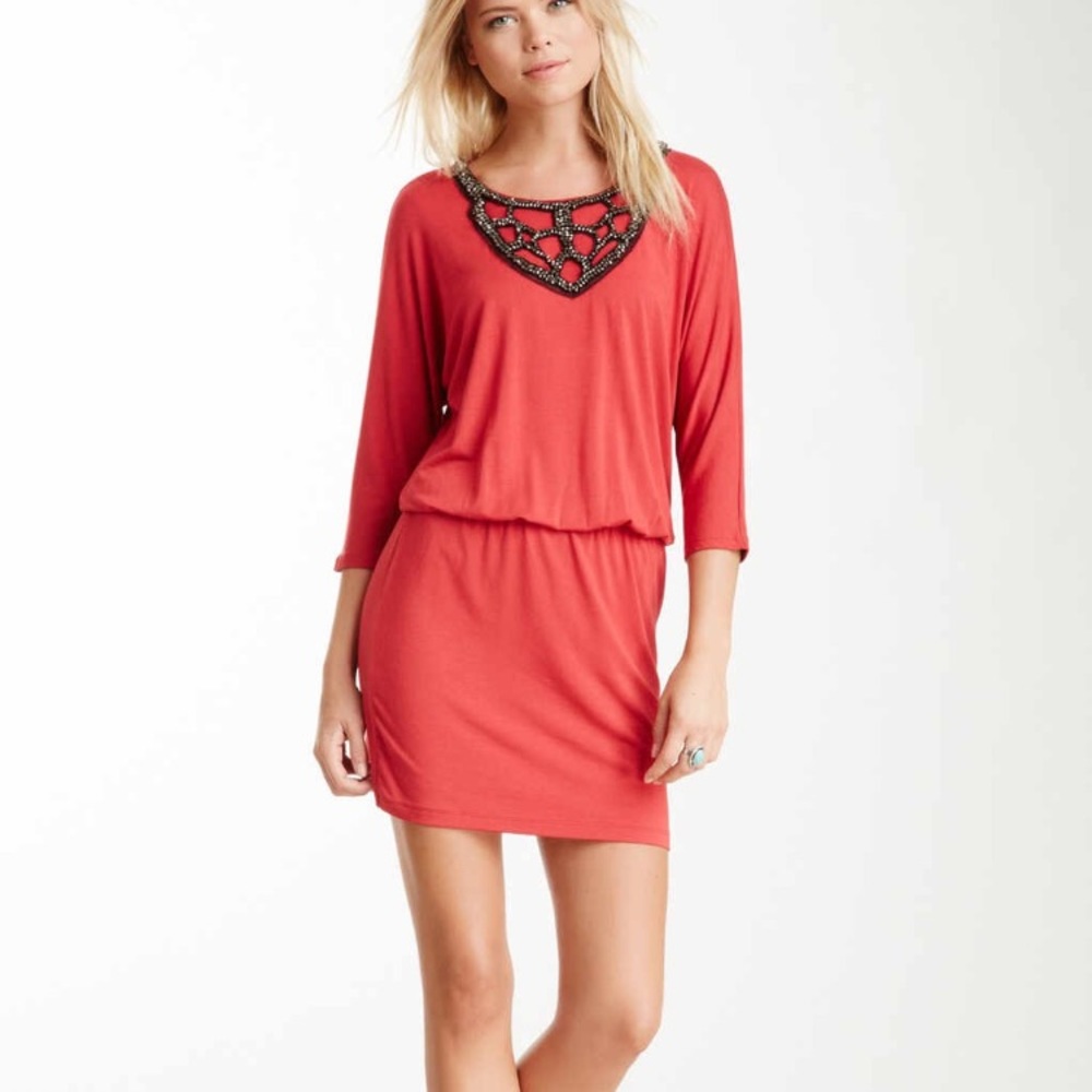 Michael stars beaded neck dress
