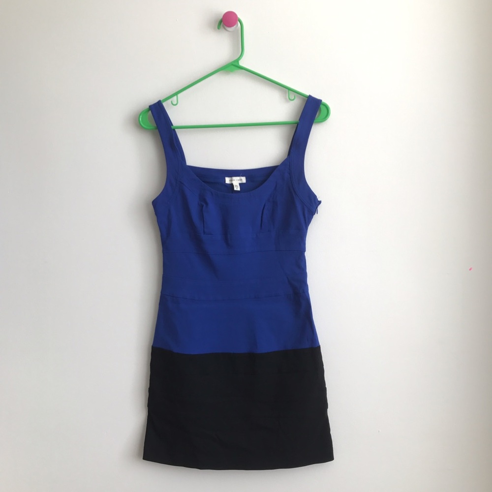 Urban Outfitters blue and black colourblock dress