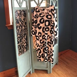 Fun Cheetah Print Midi Dress